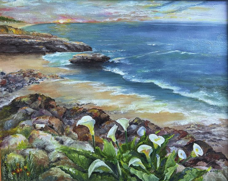A painting by Norlyn Wade