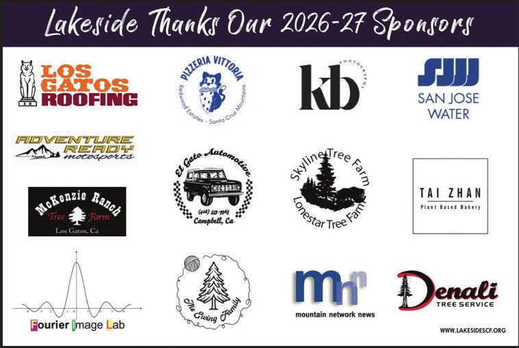 Lakeside Thanks Our 2026-27 Sponsors: logos of local business sponsors