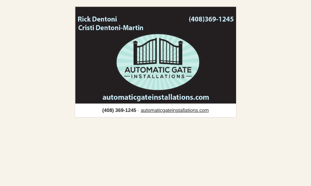 Automatic Gate Installations